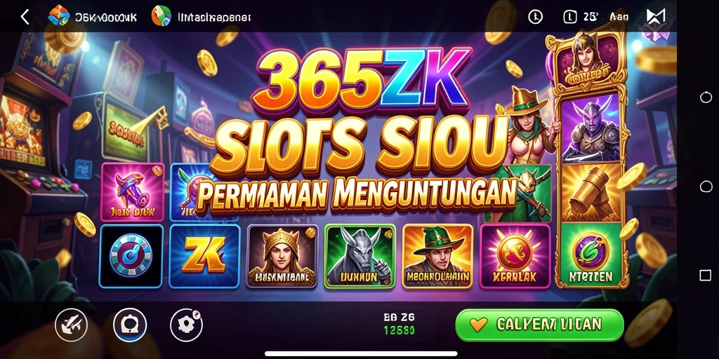 Screenshot gameplay Slot 365ZK yang menarik dan menghibur.