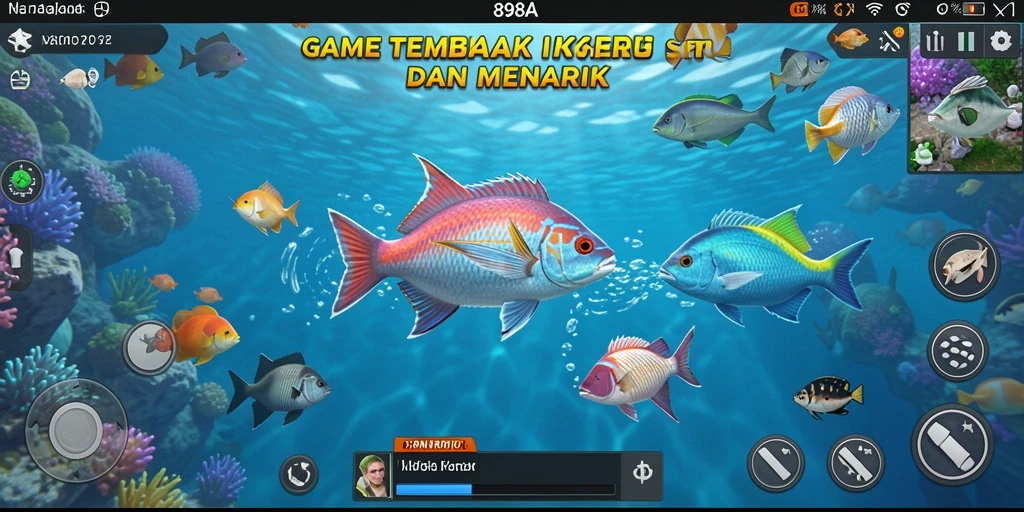 Gameplay seru Tembak Ikan dengan aksi menembak yang mendebarkan.
