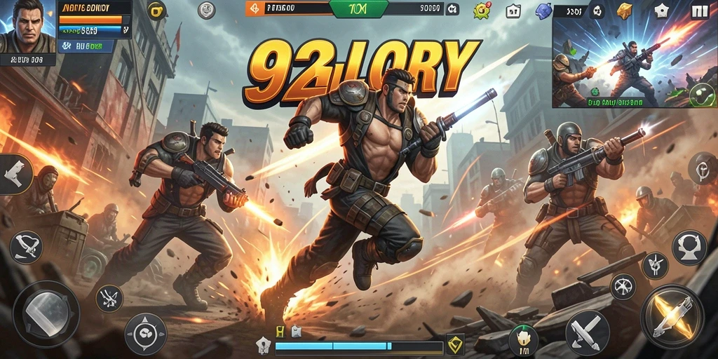 Tampilan gameplay <strong>92GLORY</strong> yang intens dan menarik
