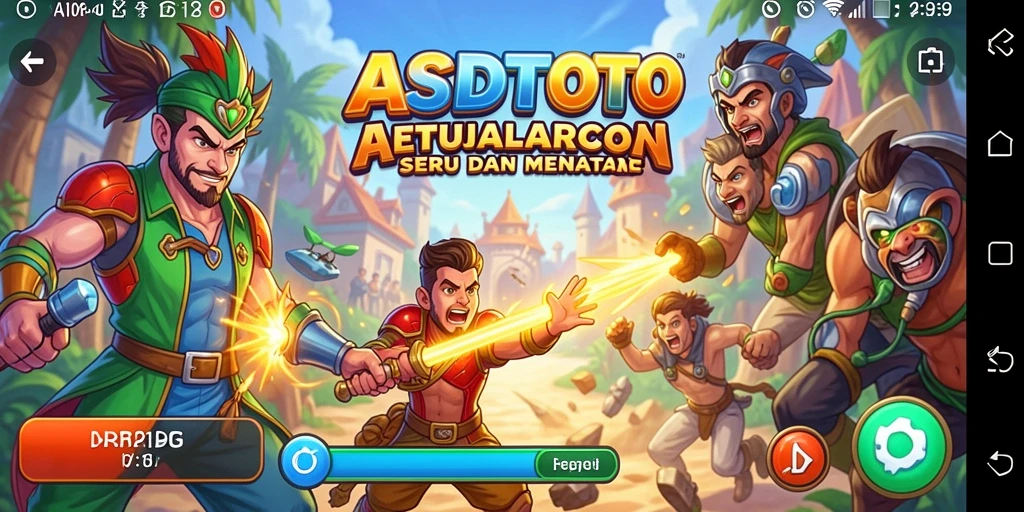 Tangkapan layar utama ASDTOTO menampilkan aksi seru gameplay arcade.