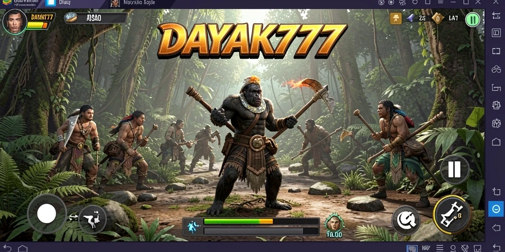 Tampilan gameplay DAYAK777 yang menarik dan interaktif.