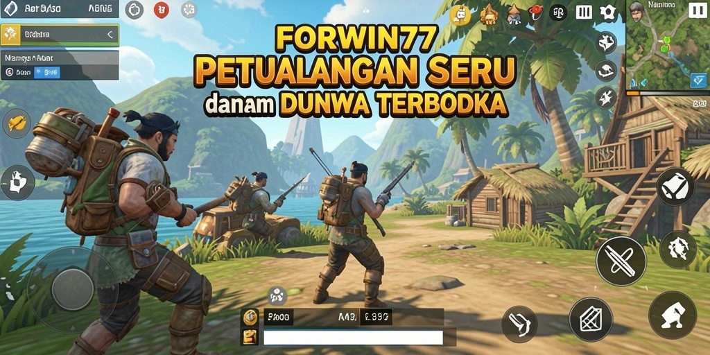 Tampilan menarik dari gameplay Open World FORWIN77 yang memukau.
