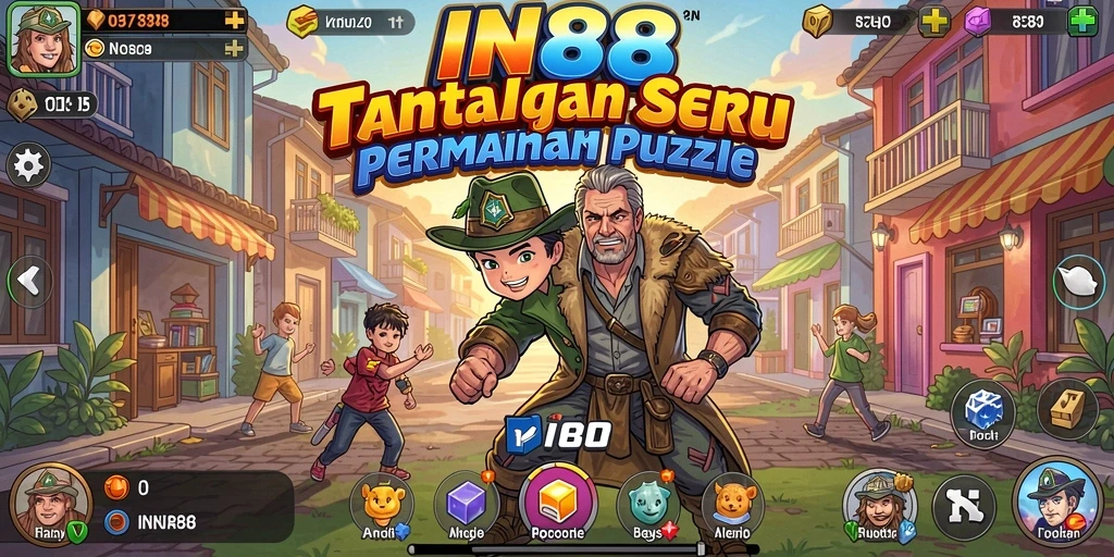 Screenshot gameplay IN88 menampilkan tantangan puzzle yang menarik.