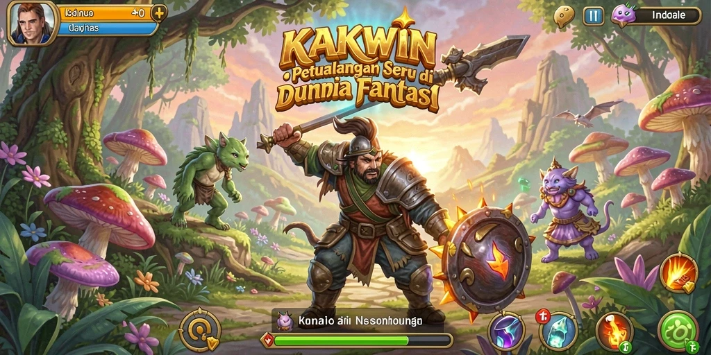 Tampilan gameplay KAKWIN yang menegangkan dengan aksi petualangan.