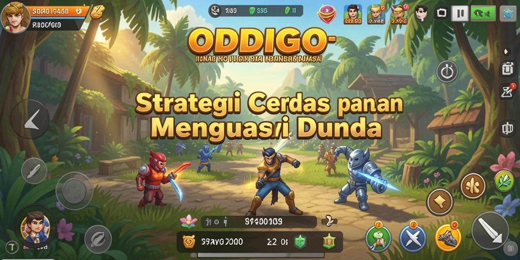 Tampilan gameplay ODDIGO yang intens dan strategis.