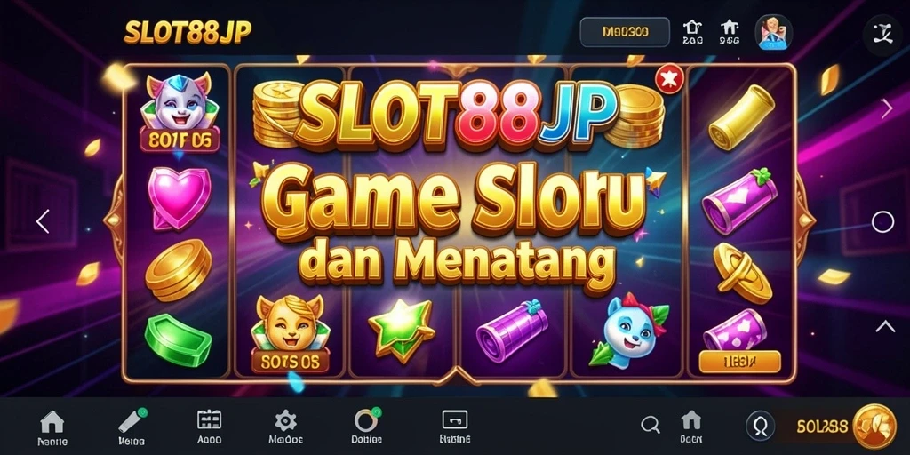 Tampilan gameplay SLOT88JP yang mengasyikkan dengan mesin slot yang beragam.