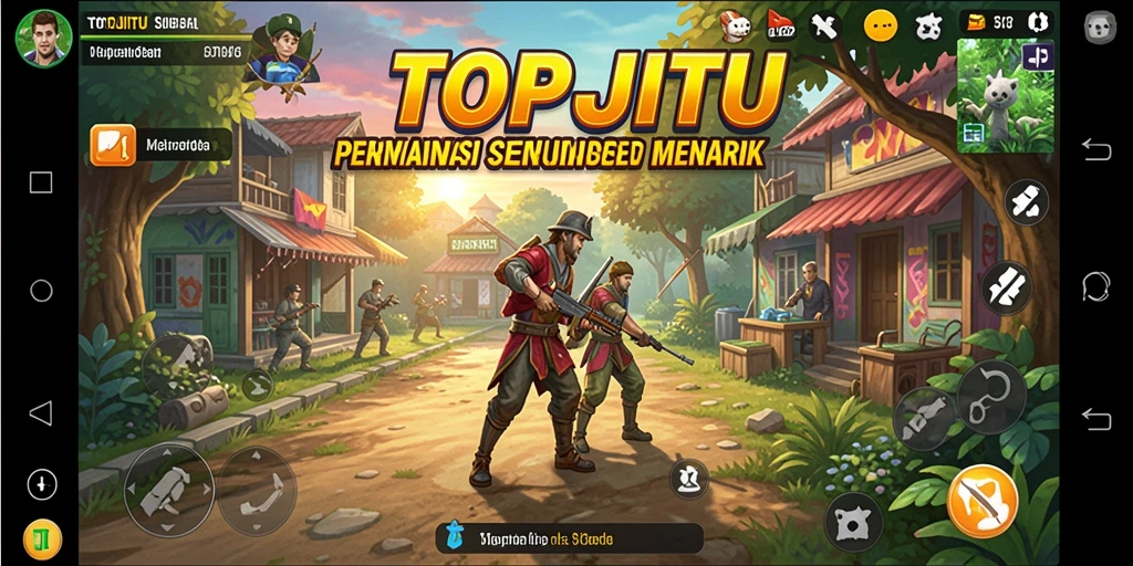 Screenshot gameplay TOPJITU menampilkan elemen simulasi yang menarik.